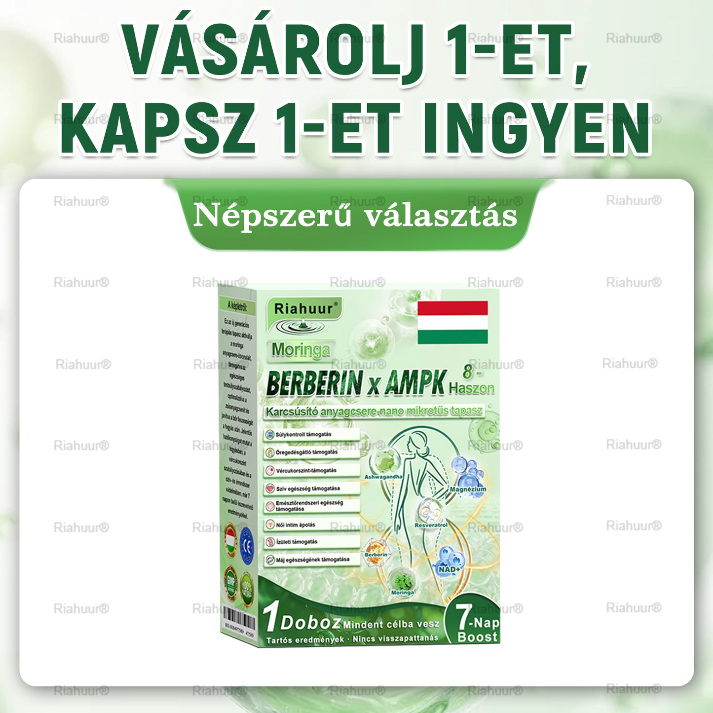 Genayu® Moringa × Berberin × AMPK – 8 előny Karcsúsító & Metabolikus Nano Mikrotűs Tapasz 🇭🇺 (Naponta csak egyszer, látható változások már 7 nap alatt) ✅ Elhízás, megereszkedett bőr, cukorbetegség, alvási apnoe, ízületi problémák és még sok más esetén