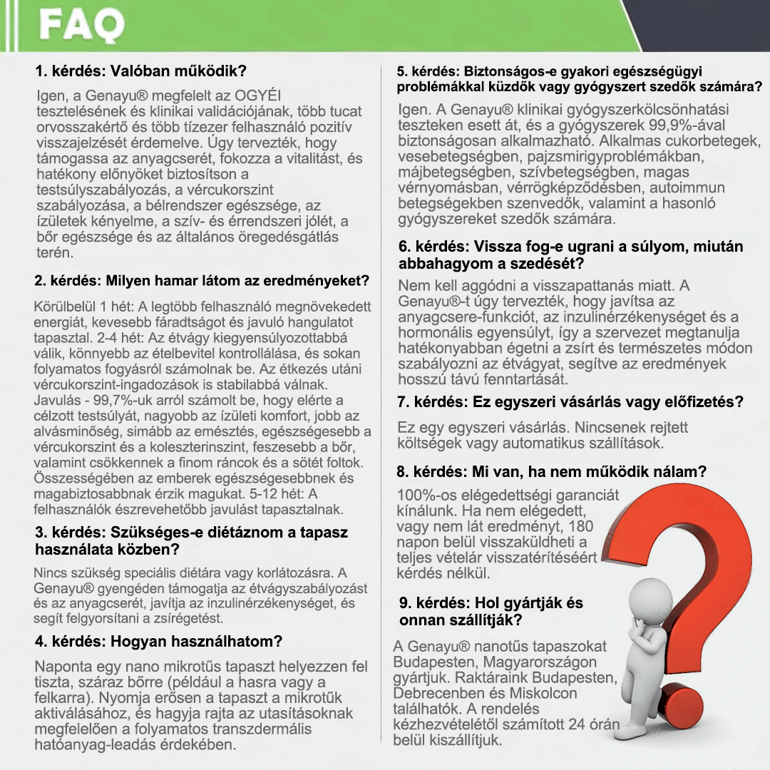 Genayu® Moringa × Berberin × AMPK – 8 előny Karcsúsító & Metabolikus Nano Mikrotűs Tapasz 🇭🇺 (Naponta csak egyszer, látható változások már 7 nap alatt) ✅ Elhízás, megereszkedett bőr, cukorbetegség, alvási apnoe, ízületi problémák és még sok más esetén